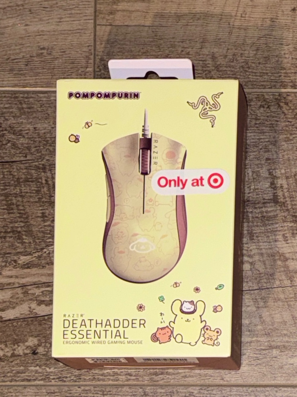 Razer Sanrio Pompompurin Razer Gaming Mouse - Cute Yellow PC Setup